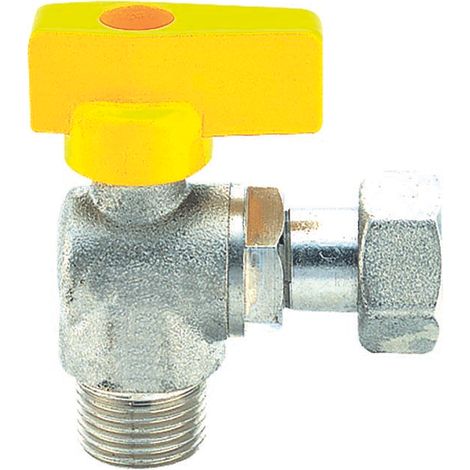 Vanne d'équerre pour gaz 1/2 "mf avec pivot