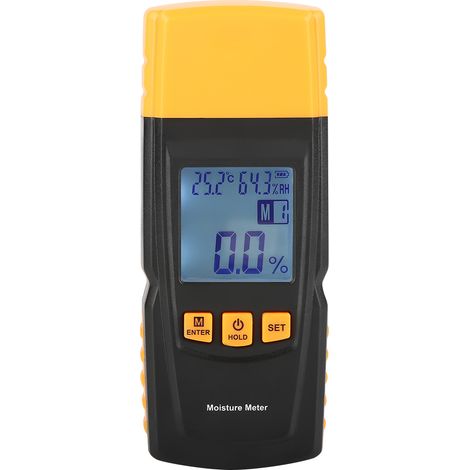 GM610 Digital LCD 2 Pin Wood  Moisture Meter Tester Timber Hygrometer Humidity Detector