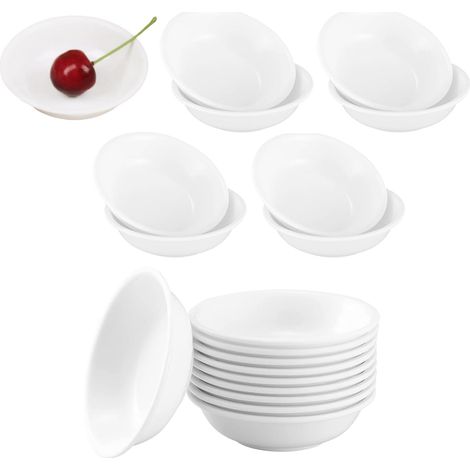 20 Bols à Sauce, Plastique Alimentaire, 7.5cm, Pour Tapas, Condiments, Restaurant (1/5)