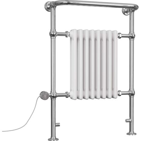 Arundel - White Traditional Electric Towel Rail H963mm x W673mm 600w Thermostatic (1/3)