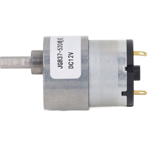 Gleichstrom-Getriebemotor, Drehzahlreduzierung im Uhrzeigersinn/gegen den Uhrzeigersinn, selbsthemmender Turbinen-Schneckengetriebemotor, 12 V DC, 45 U/min (1/5)
