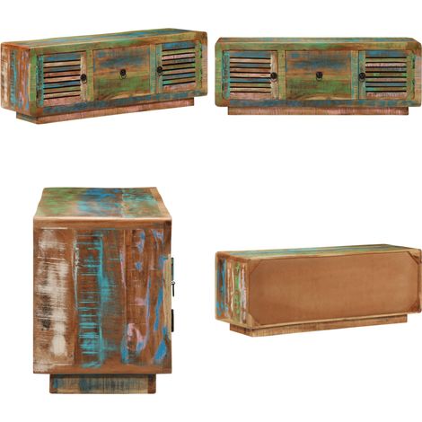 Meuble TV 110x30x40 cm bois massif de récupération - Meubles Tv - Meuble Tv - Buffet Tv - Support Tv - Meubles Vintage - Home & Living (1/5)