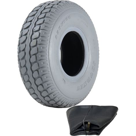 Mobility scooter tire - PARNELLS - 330x100 - Grey rubber - Max load 220kg - 4 layers