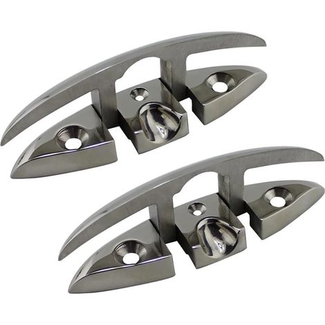 Taquets pliants en Acier Inoxydable 316, 2 pièces, 5 Pouces et 6 Pouces, Fabrique du matériel Marin Robuste for Bateau(6inch(157mm)) (1/5)