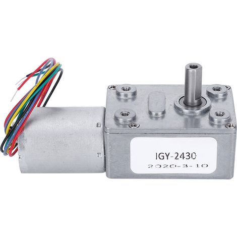 Moteur à vis sans fin 12V DC 18 tr/min, auto-verrouillable et réversible, pièce électrique pour réducteur de vitesse (1/5)