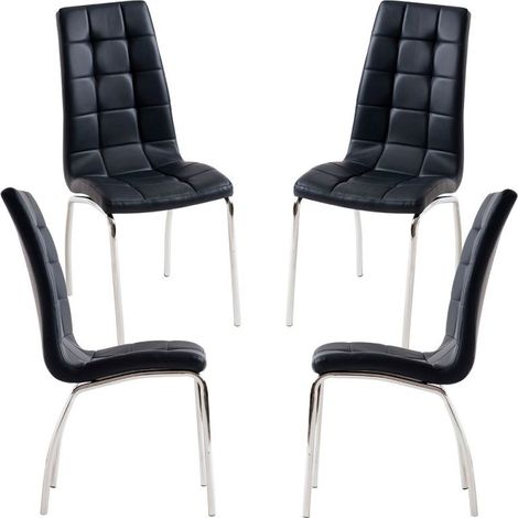 Packs Sillas Comedor - Pack 4 Sillas Liam - Negro