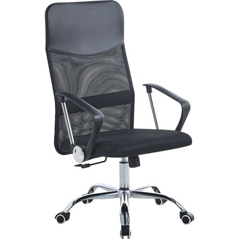 Sedia Da Ufficio In Rete,Elegante,Comoda Regolabile In Altezza,Girevole,Poltrona Da Scrivania Con Seduta Traspirante Inclinazione Ad Ondeggiamento Pistone Gas (1/4)