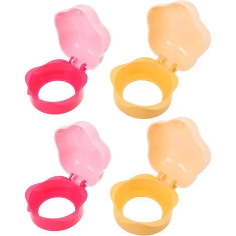 XEPHO 4 Pièces Couvercle de Bouton de Cuisinière à Gaz, Protecteurs de Sécurité pour Boutons de Cuisinière à Gaz, Fleur, Plastique, Anti-contact, Anti-graisse, pour Cuisines (1/5)