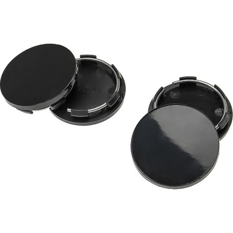 Vhbw – Cache-moyeu 4x pour C-70103 – Diamètre 51 mm – Noir en plastique – Remplacement pour centres de roue – Protection contre la rouille - VHBW 4 X