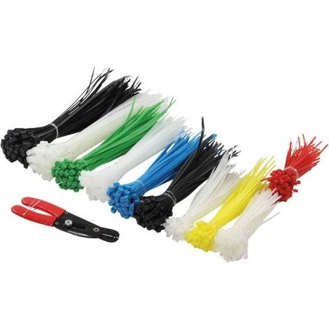 LOGILINK KIT D'ATTACHE CÂBLE, ASSORTIS, NYLON, CONTENU: 600 KAB0019