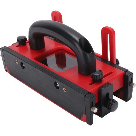 Guide de poussée pour table de défonceuse, 4 bandes antidérapantes, fenêtre transparente, sécurité coupe, bloc poussoir menuiserie pour scie à ruban et dégauchisseuse (1/5)