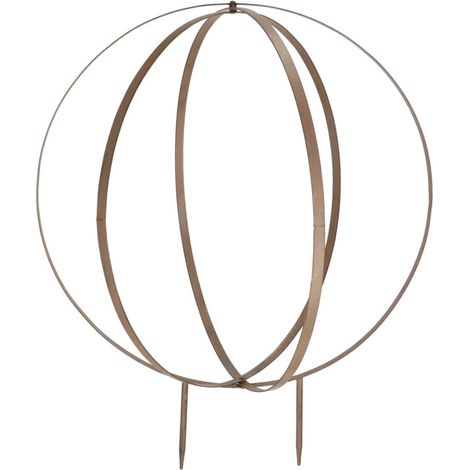 Tuteur Plantes 3D Sphère L - Métal Gris - 58,7 x 47 x H 71 cm - Livraison gratuite