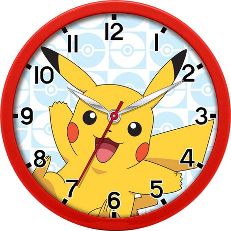 Reloj de pared de Pok mon 30 cm funciona con pilas