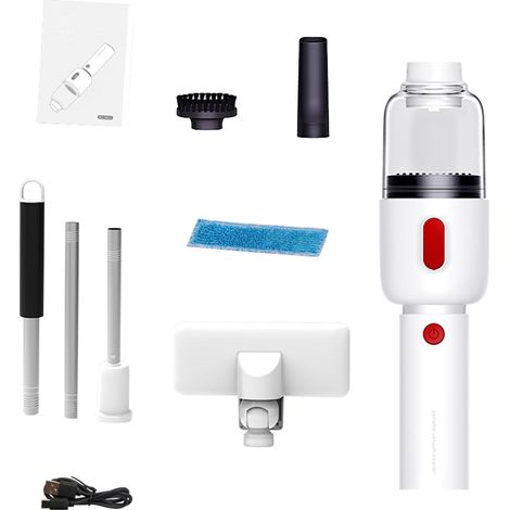 Aspirateur Main Sans Fil Rechargeable Mini pour Voiture, Portable pour Poils d'Animaux et Maison (1/5)