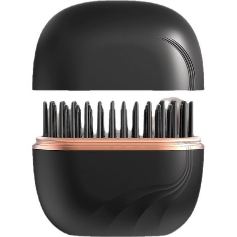 Fer à Lisser Sans Fil Diamètre 31mm Mini Alliage Métallique 3 Niveaux Température Soin Cheveux Noir Rose Coffret Cadeau (1/5)