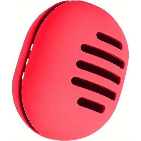 Boîte de rangement en plastique pour houppettes de poudre, éponge de maquillage, éponge de maquillage, éponge de maquillage, support de houppette(rouge) (1/5)