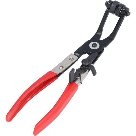 Pince à sangle plate coudée à 45°, pince pour colliers de serrage en acier allié PVC, cliquet autobloquant, outils de réparation automobile (1/5)