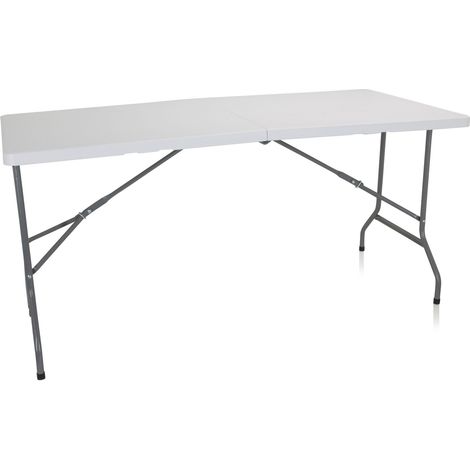 Präsentationstisch / Konferenztisch EASY UP MULTI II 152 x 70 cm klappbar Kunststoff weiß hjh OFFICE