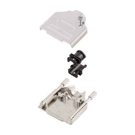 MH Connectors MHDTZK25-RA-PC-K 6560-6105-03 Guscio SUB-D Numero Poli (num): 25 Metallo 180 ° Argento 1 pz.