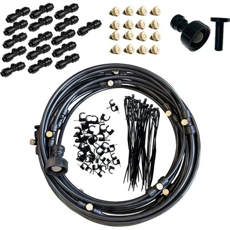 Kit de refrigeración Black Mist de 12 m y 116 piezas - KZQ (1/5)