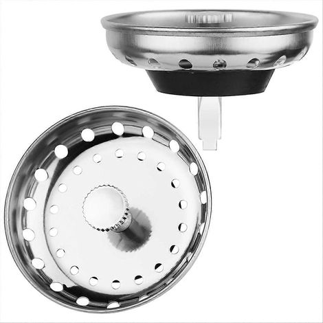 Edelstahl-Siebkorb für Standard-Spülbecken mit 3-1/2 Zoll Durchmesser. (1/5)