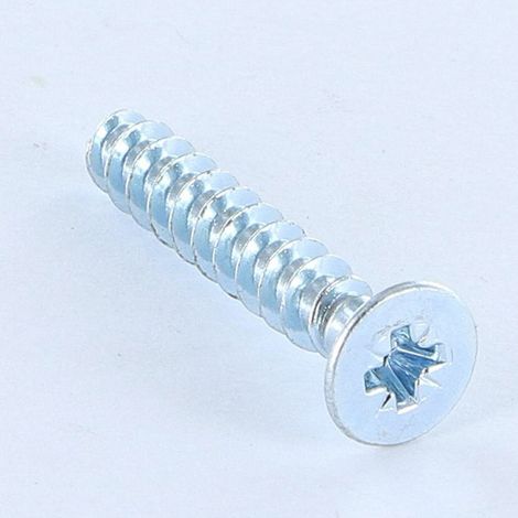Vis pvc Tête fraisée Pozi 5X30 Filet 30 Degrès Acier zingué-10 pièces (1/3)