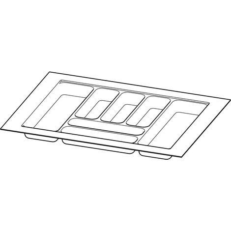 HETTICH OrgaTray 480, 600 x 470 mm, silber, 9202817 (1/5)