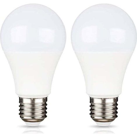 E27 9W 12V LED Blanc Froid 6500K pour Camping, Équivalent Halogène 75W, Ampoule LED AC DC 12 Volt 24 Volt E27 pour Pannneau Solaire/Garage/Jardin, non-dimmable, lot de 2 [Classe énergétique A+] (1/5)