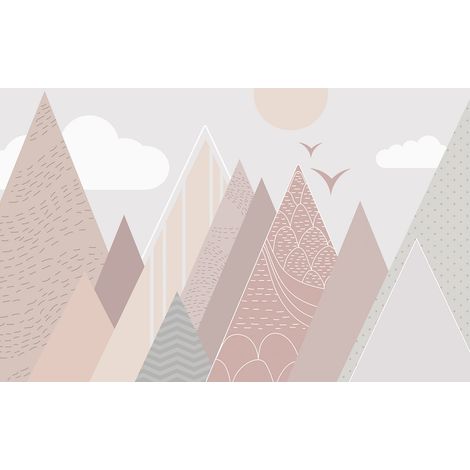 Papier peint panoramique Enfants - Montagnes - 130 cm x 81 cm (1/2)