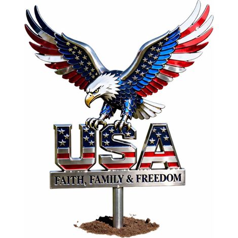 Creative and practical new design: American Eagle sign commemorative metal plaque.