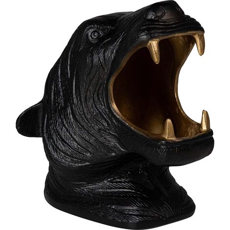 Schwarzer Champagnerkühler aus Aluminium Tiger 26x24x29 cm (1/5)