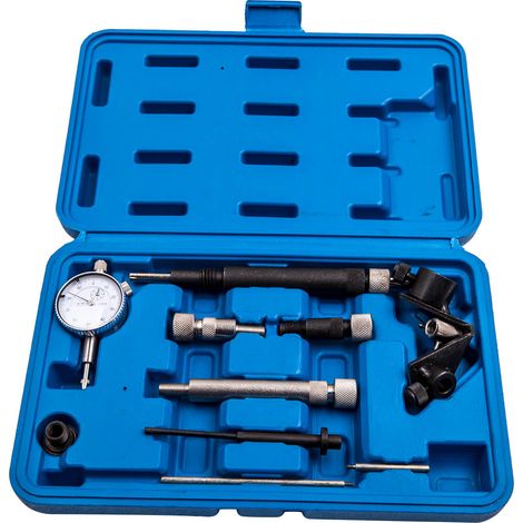 Maxpeedingrods – Outil de réglage pompe d'injection diesel – Comparateur à cadran 40 mm – Plage de mesure 0 à 8 mm – Précision 0.01 mm (1/5)