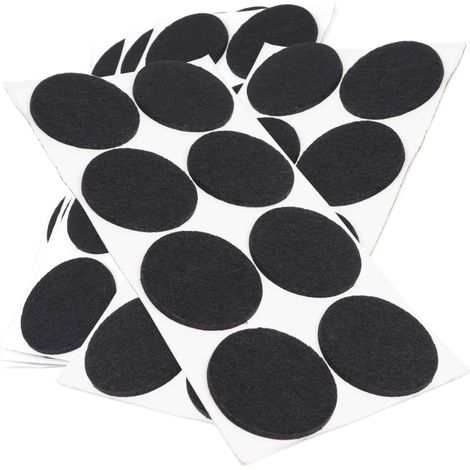 Adsamm® / 40 x feltrini autoadesivi/Nero/ø 50 mm/Rotondo/piedini per mobili in feltro da 3.5 mm di spessore/pad protettivi per arredi (1/5)