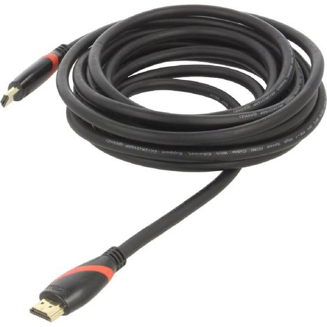 Cable HDMI 1.4 male des deux cotes 5m noir