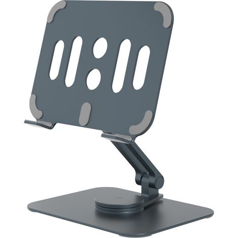 Support Écran - Aluminium - Rotatif 360° - Réglable En Hauteur - Pour Bureau - 1 Pièce (1/5)