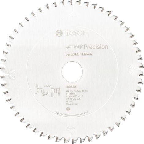 BOSCH PIŁA TARCZOWA TOP.MULTI MATERIAL 210x30x54z (1/5)