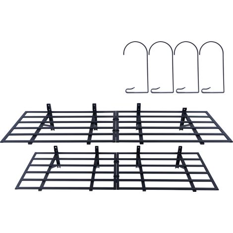 Mophorn Estantería de almacenamiento para garaje , paquete de 2, 6 x 2 pies, resistente, para montaje en pared, capacidad de carga total de 1600 libras, ideal para almacenar en el garaje, cobertizos y (1/5)