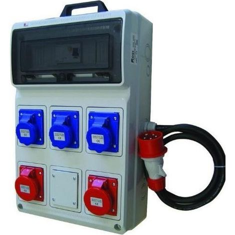Vigor-Blinky 2242-VG Quadro di Distribuzione Secondario 220 380V in Metallo con Installazione a Vista colore Grigio