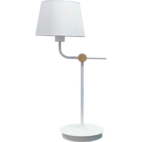 Lampe de table Solor Blanc+Or 1xE27