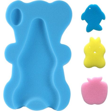 Siège de bain en éponge douce pour bébé, coussin de support antidérapant (1/4)