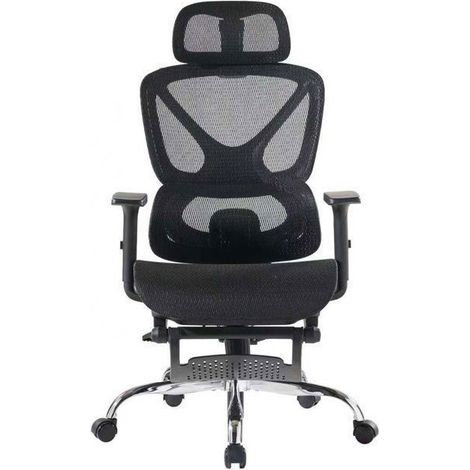 Sedia da ufficio - SEVEN COMFORT - SEVEN COMFORT - Supporto lombare e poggiatesta - Braccioli 3D regolabili - Maglia in nylon