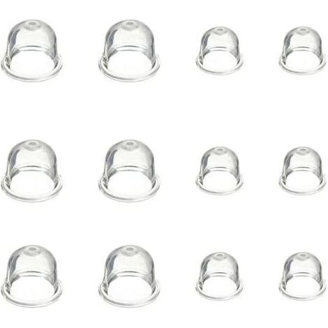 12 Pièces Carburateur Amorce Pompe Ampoule 19 mm et 22 mm Poire Pompe Amorcage Accessoires de Carburateur pour Debroussailleuse Tronçonneuse Souffleur Tondeuse (1/4)