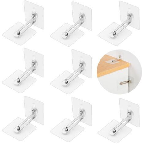 Anti-Tilt Furniture Anchor - 16 pieces, Anti-Tilt Furniture Anchor - No Drilling (1/5)