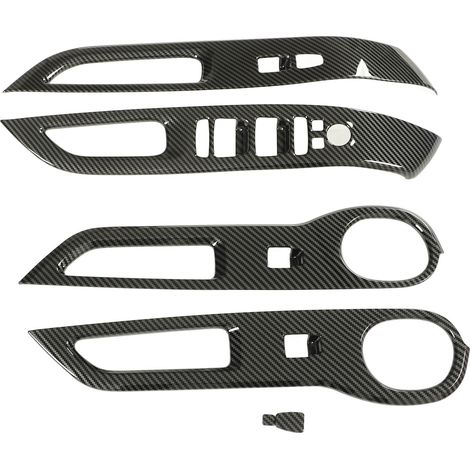Garniture de panneau de lève-vitre style fibre de carbone pour les modèles Hyundai Santa Cruz 2022 et ultérieurs. (1/5)