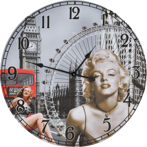 Horloge murale,Pendule murale vintage 60 cm CFW168154 (1/4)