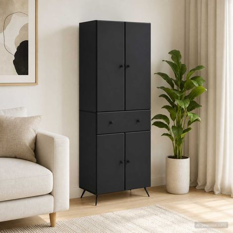 vidaXL 2 pcs Schwarz (1/5)