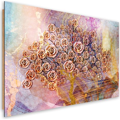 Quadro deco panel, Fiori dell'albero della vita - 60x40 (1/5)