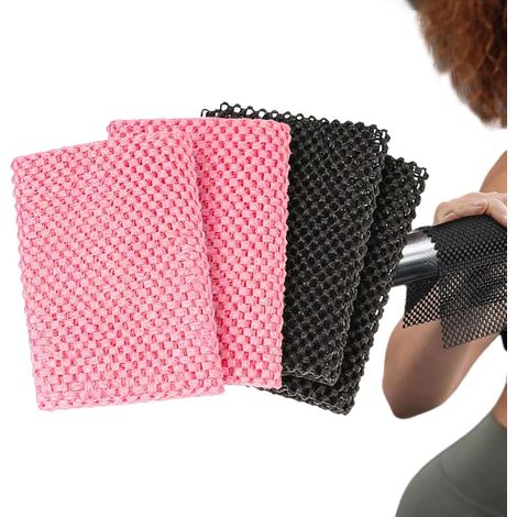 Tapis de Pilates Antidérapant Lot de 4 Coussinets de Mains pour Sport Accessoires Adhérents pour Exercices des Mains pour Yoga Tractions Musculation à Domicile (1/5)