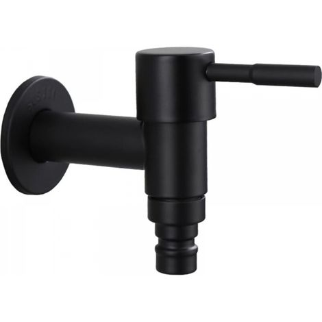 Vadrouille Robinet de Piscine, Robinet à Poignée Courte pour Évier, pour Balcon Robinet Mural, Robinet à Poignée Courte en Acier Inoxydable pour Balcon, Salle de, Cuisine, Jardin (1/5)