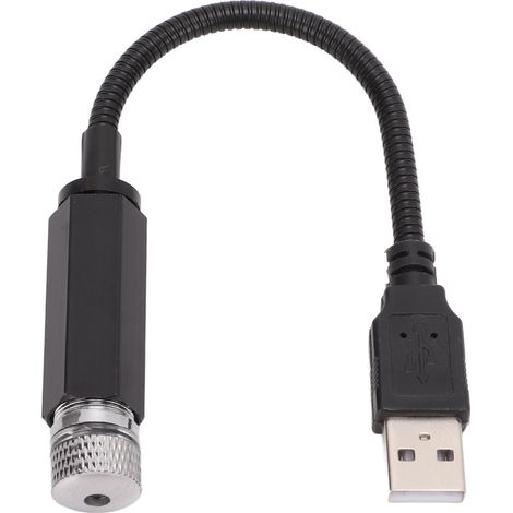 Veilleuse étoile USB, Lampe d'ambiance de projecteur de Ciel Romantique Multi-Mode Universel 5V 0.15W 0.2A, Rouge.